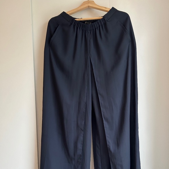 Zara Palazzo Pants Navy - Picture 2 of 5